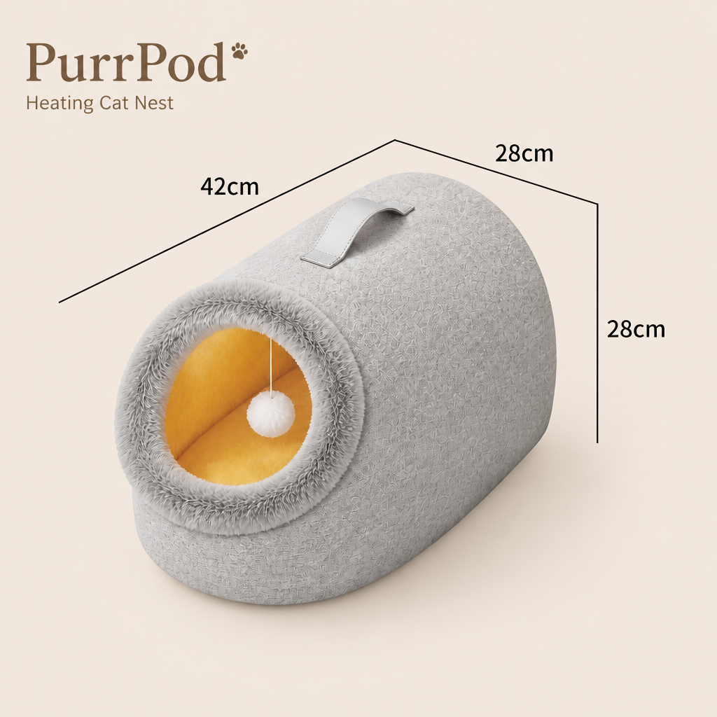 PurrPod™ Heating Cat Nest