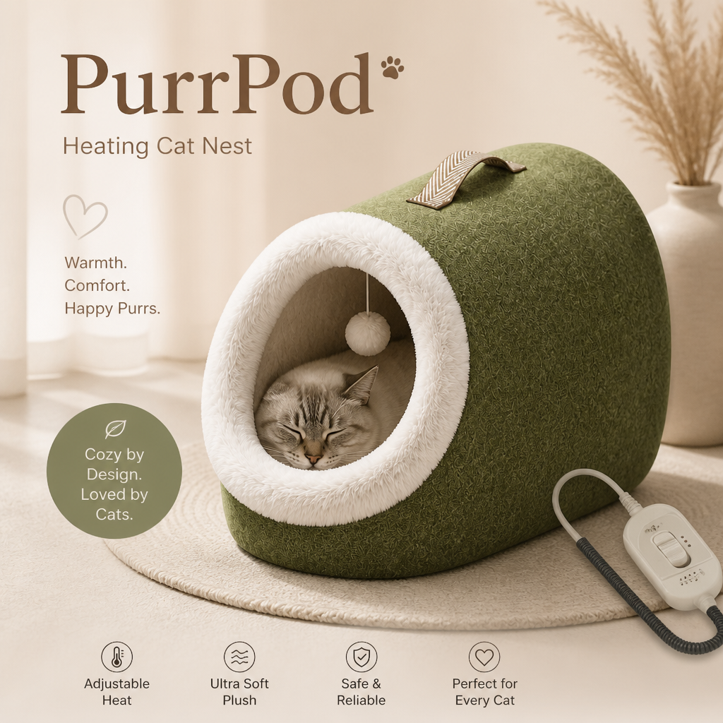 PurrPod™ Heating Cat Nest